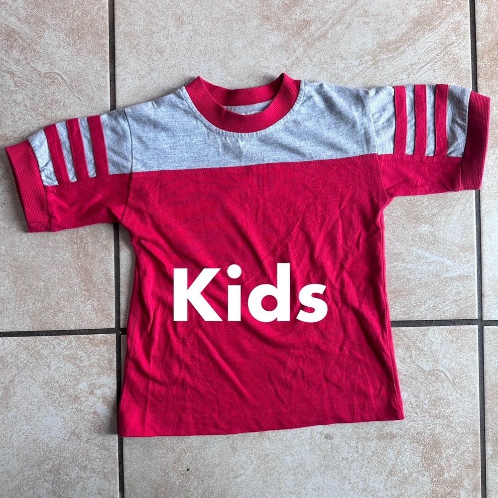 Vintage Northcrest Red and Gray Kids Tee